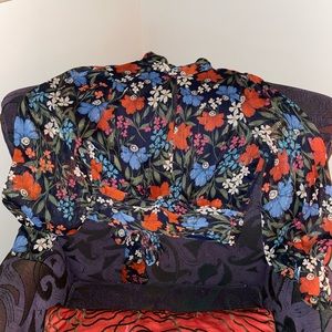 Astr blue floral top